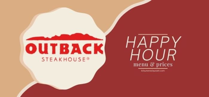 Outback steakhouse happy hour drinks