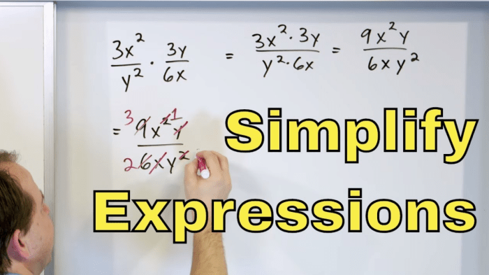 Simplify the expression. mc001-1.jpg 2x5y4 8x5y4 2x6y3 8x6y3